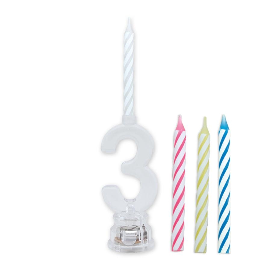 16 Candeline compleanno lunghe Colori pastello H 22 cm