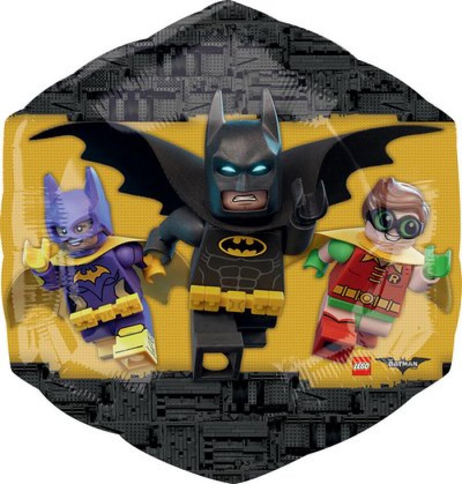 Palloncino in Mylar Foil Batman Lego per Compleanno Bambino, 73 x 48 cm -   - Addobbi ed articoli per feste, eventi e party