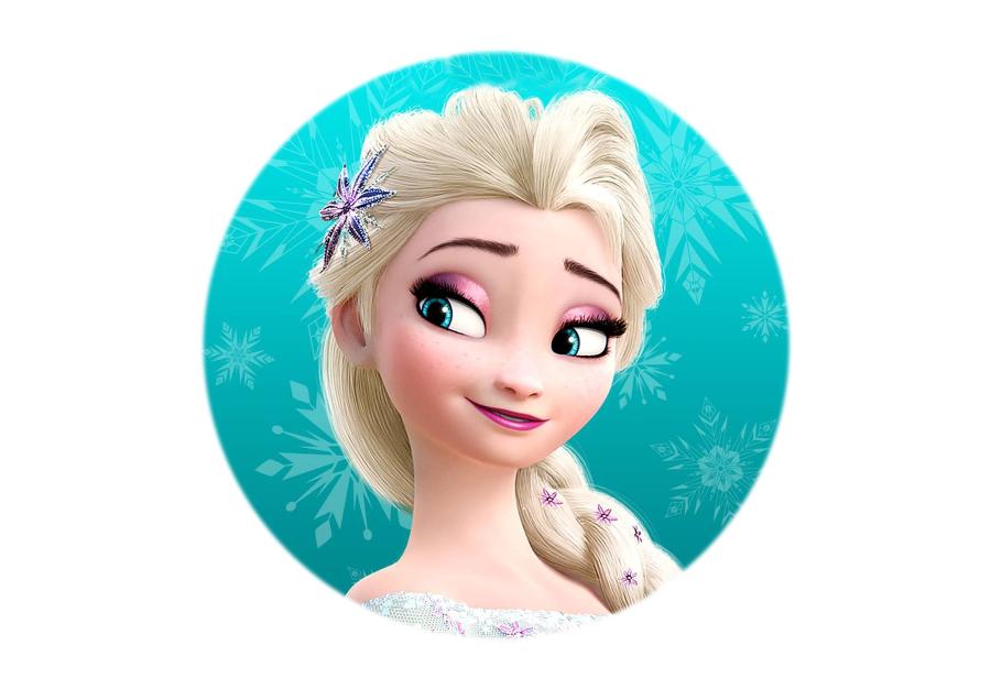 Cialda In Ostia Disney Elsa Frozen Tonda Decorazione Torta Dischi  Commestibile -  - Addobbi ed articoli per feste, eventi e  party