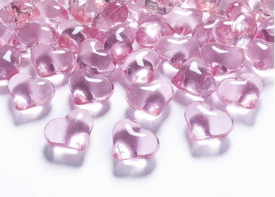 120 Gemme A Forma Di Cuore Rosa, In Acrilico, Per Riempire Vasi, Centrotavola, Decorazioni Casa E San Valentino, Biglie Cuore Per Matrimonio